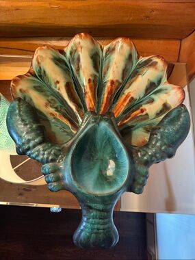 CCC of Blue Mountain Pottery Large Rare Lobster & Shell ceramic platter 1960-66